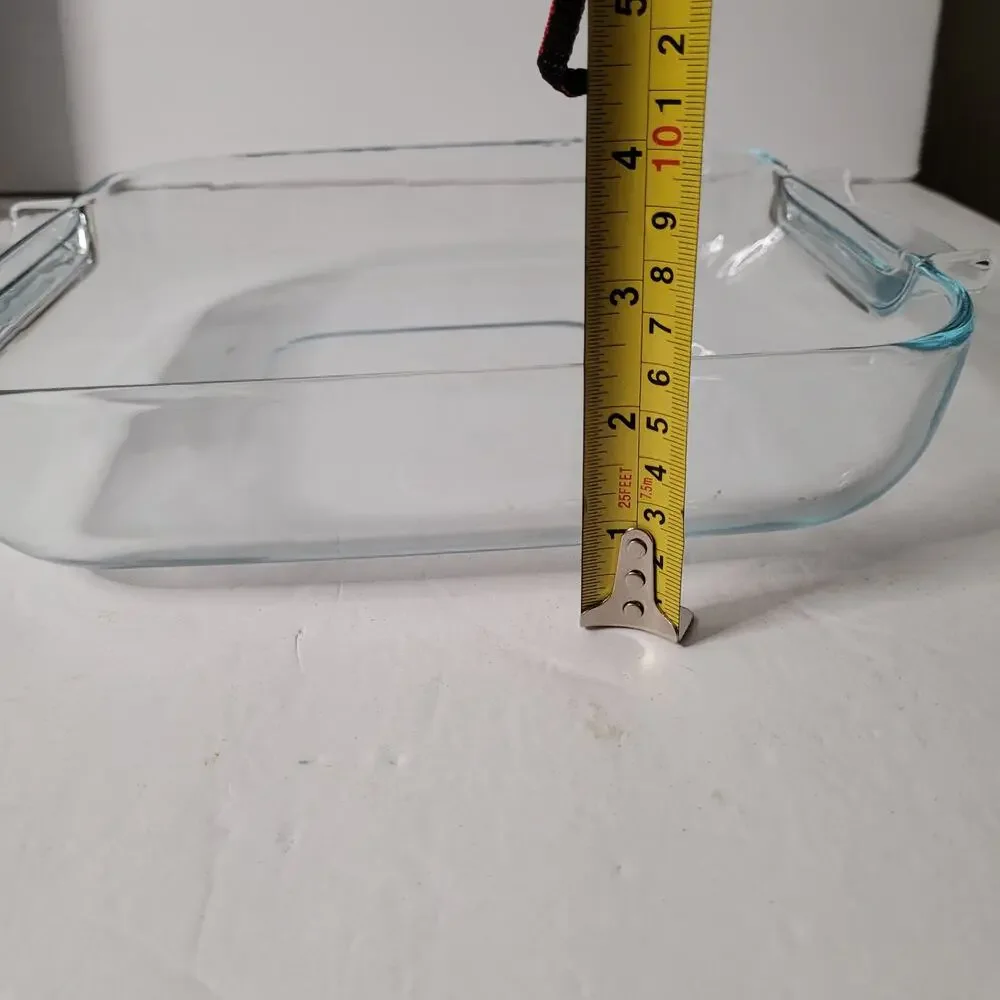 Versatile Heavy Glass Square Baking Dish 10x10 Oven Safe